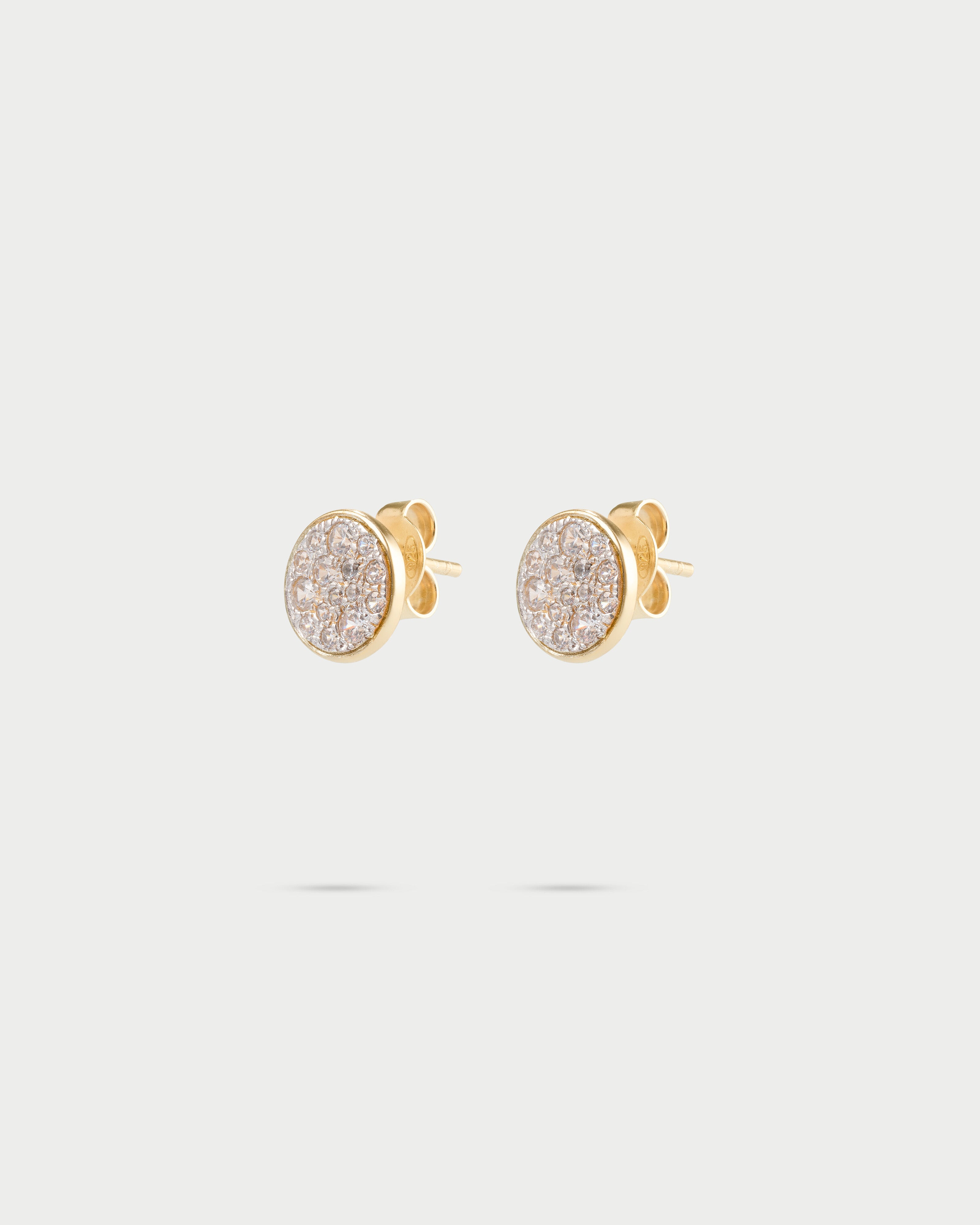 NKlaus Orecchini A Cerchio Oro Giallo 333 (8 Carati) | Cerchi Sottili Da 1,1 Mm | Diametro 16 Mm