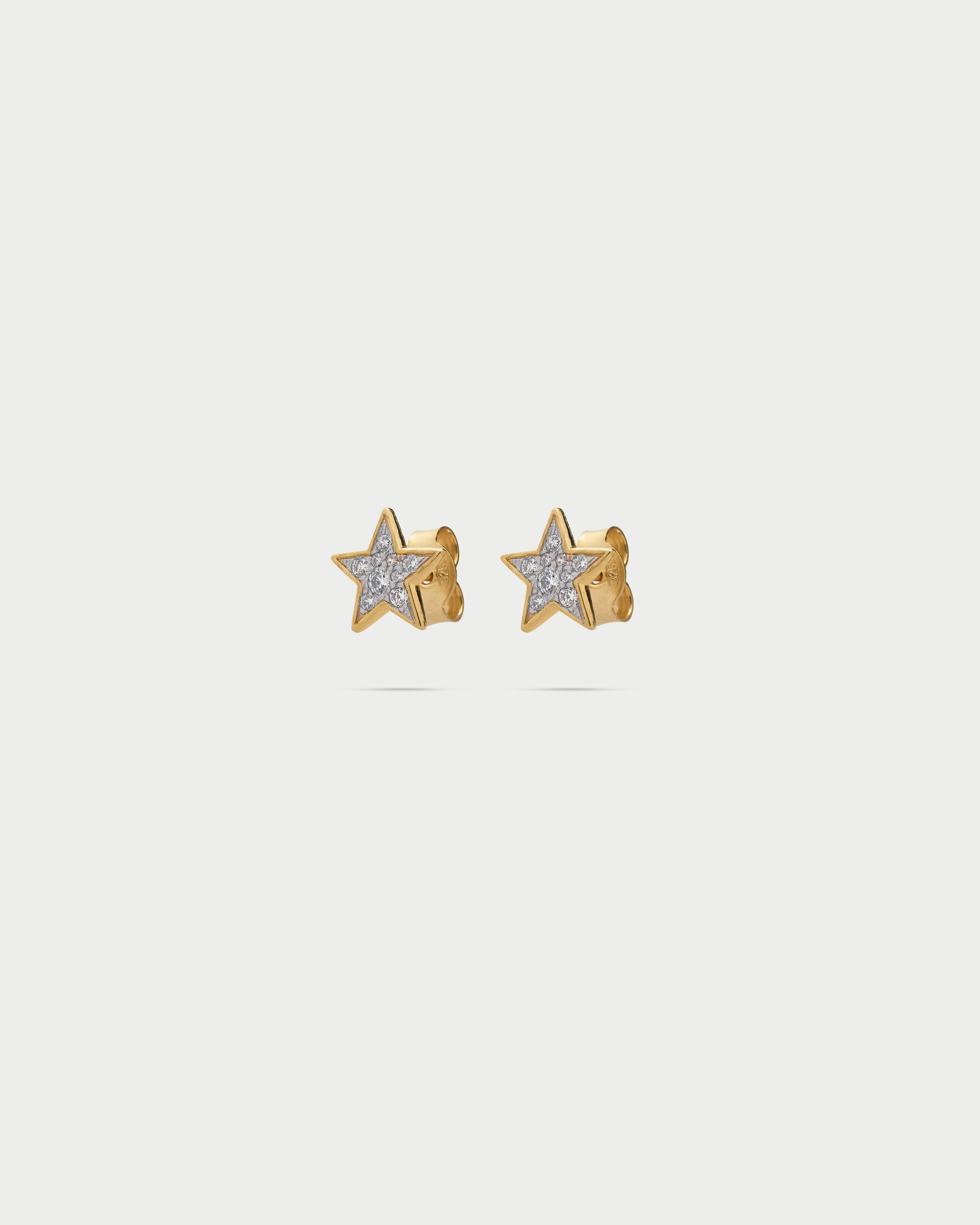 Orecchini A Lobo Rue Des Mille – Micro Zirconi A Cuore In Oro Giallo 18kt – Argento 925 - 3