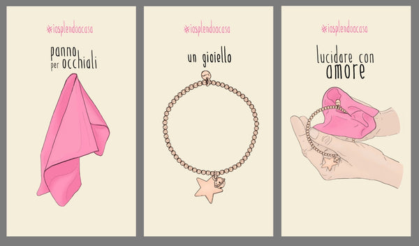 Come pulire i gioielli e prendersi cura dei tuoi Rue des Mille