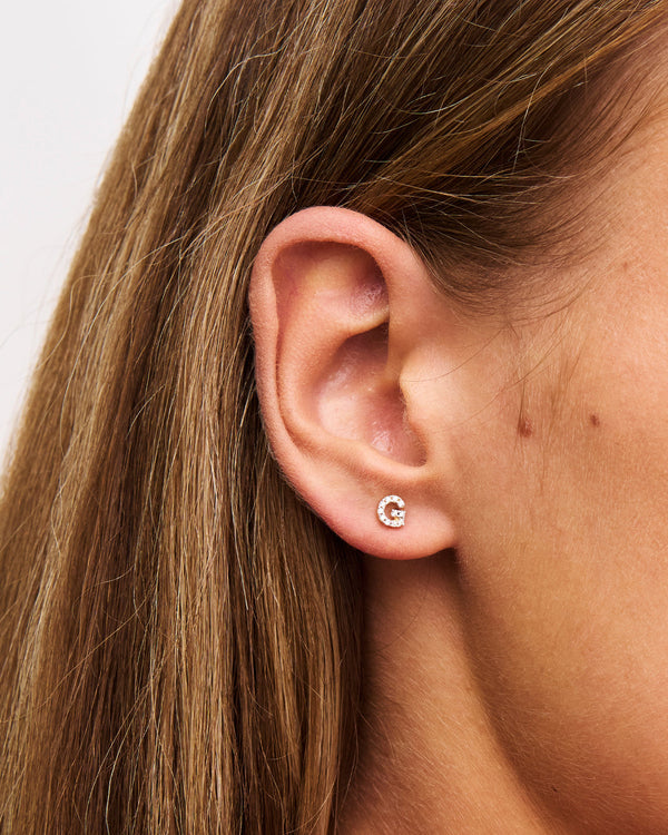 Orecchini con lettera