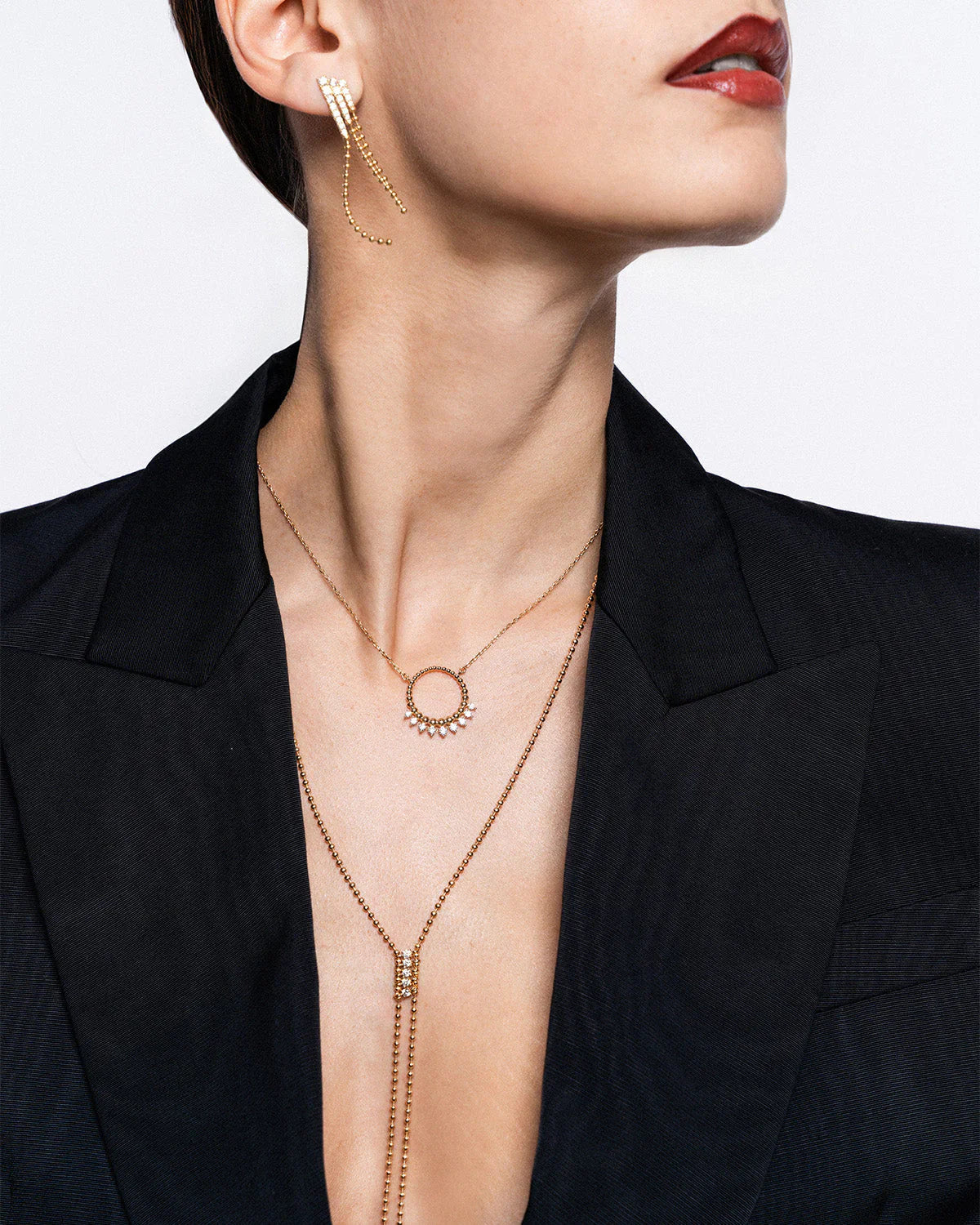 Rue des Mille necklace collection editorial photography