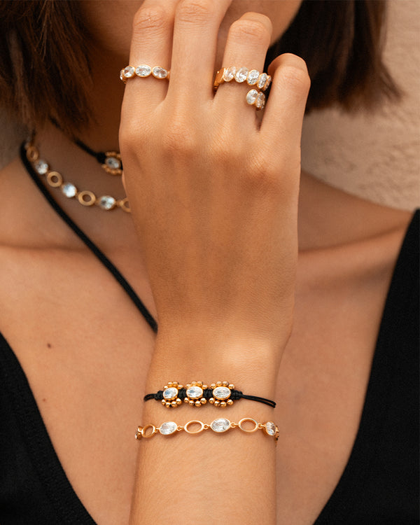Bracciale Alternato Oval Cut