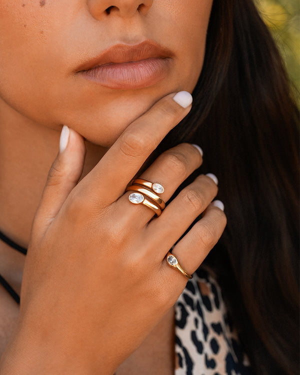 Chevalier Oval Cut Ring