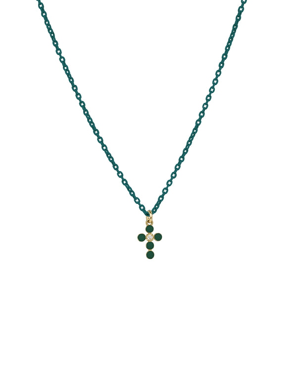 Collana in Oro Bianco 18 KT Croce Fantasy in DiamantI - Zahir Gioielli Collana in Oro Bianco 18 KT Croce Fantasy in DiamantI - Zahir Gioielli