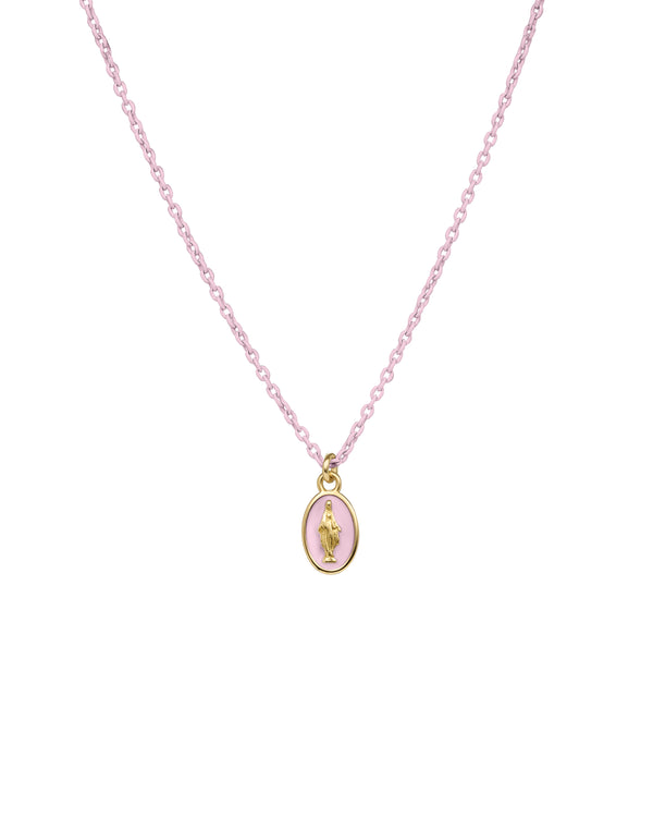 Gargantilla de cadena esmaltada y pintada de Madonna - ORO 18KT