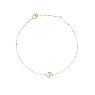 Pulsera con inicial  - ORO18KT