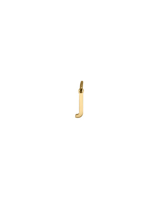 Letter J Pendant – 18KT GOLD