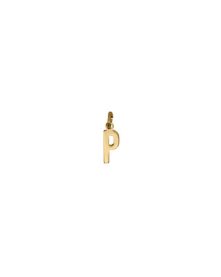 Letter P Pendant – 18KT GOLD