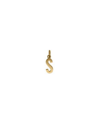 Letter S Pendant – 18KT GOLD