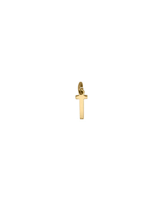 Letter T Pendant – 18KT GOLD