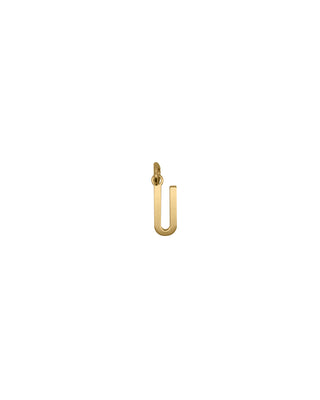 Letter U Pendant – 18KT GOLD