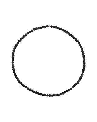 Elastic Choker Base in Black Agate
