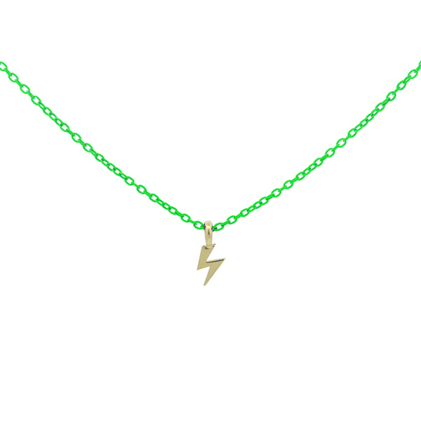 Choker with lightning and painted chain - ORO 18KT