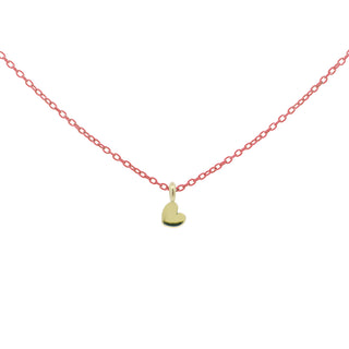 Choker with heart and painted chain - ORO 18KT