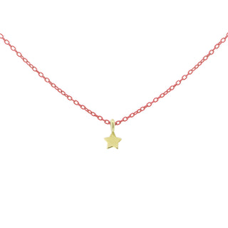 Girocollo stella catena con vernice - ORO 18KT