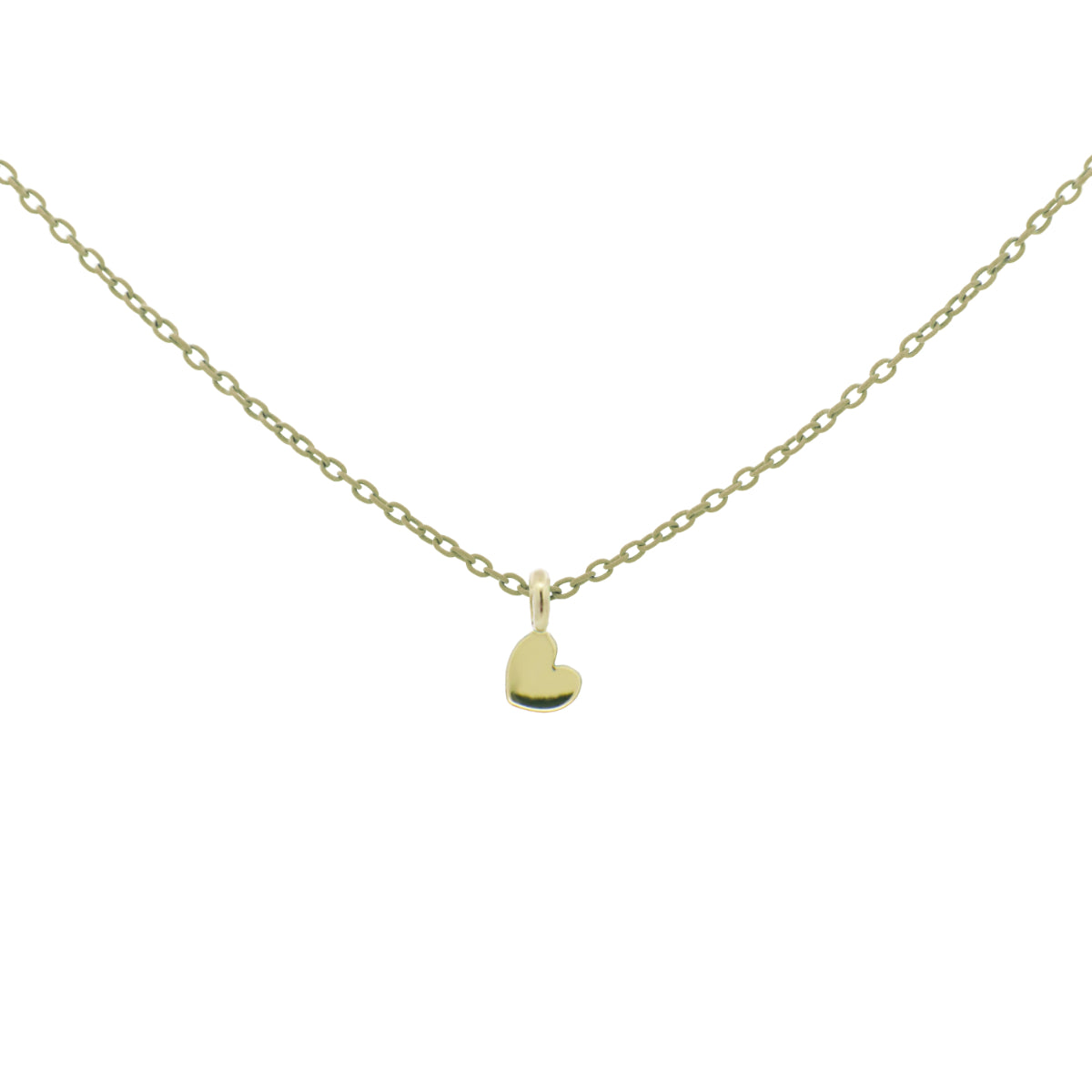 Choker with heart and painted chain - ORO 18KT