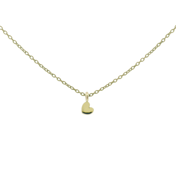 Garantilla con Corazon y Cadena pintada - ORO18KT