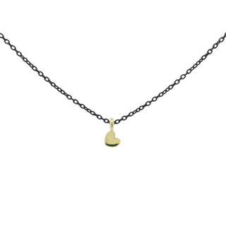 Choker with heart and painted chain - ORO 18KT