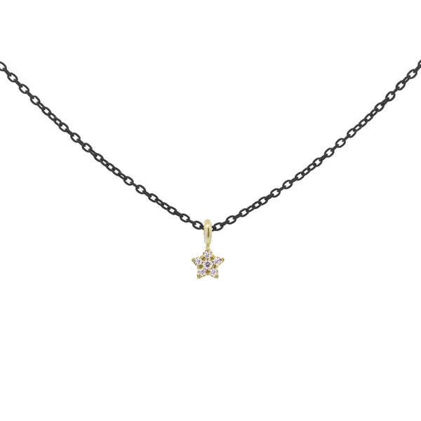 Garantilla con Estrella Cadena pintada Lab Grown Diamond - ORO18KT