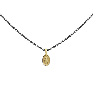 Girocollo madonnina catena con vernice - ORO 18KT