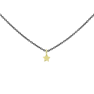 Girocollo stella catena con vernice - ORO 18KT