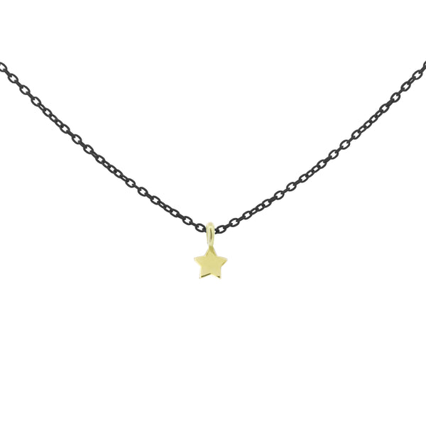 Girocollo stella catena con vernice - ORO 18KT