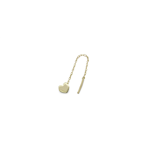 orecchino oro 18kt | Cuore bucato in oro | Made in Italy orecchino oro 18kt | Cuore bucato in oro | Made in Italy