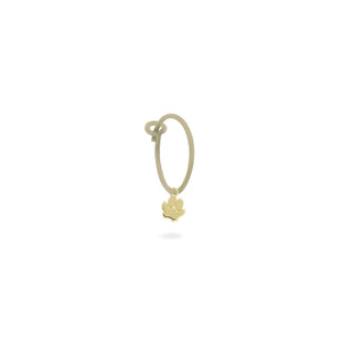 Mono-orecchino Zampa Hoop Vernice - ORO18KT