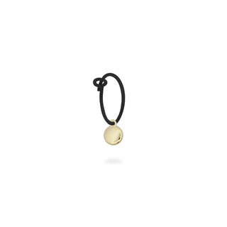 Mono-orecchino tondo hoop vernice - ORO18KT