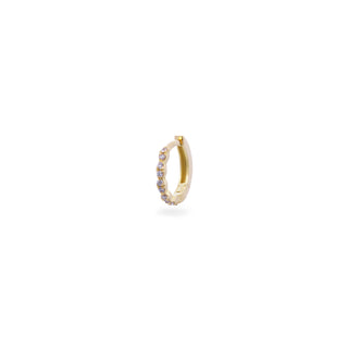 Helix Mini Circle Piercing and Lab Grown Diamonds - ORO18KT