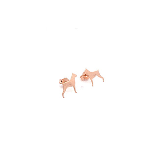 Boxer Dog lobe earrings