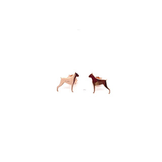 Boxer Dog lobe earrings