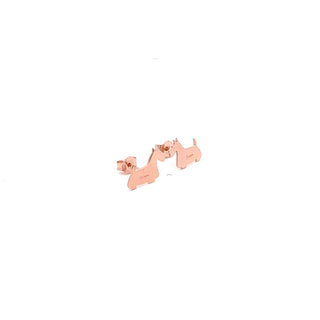 Terrier dog lobe earrings