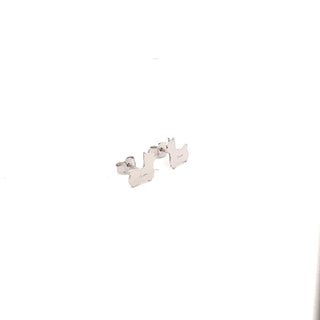 Maltese Dog lobe earrings