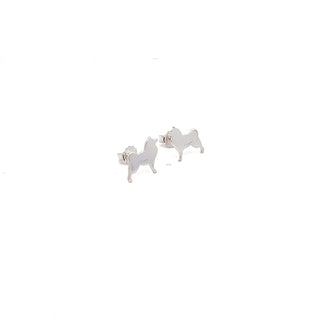 Pomeranian Dog lobe earrings