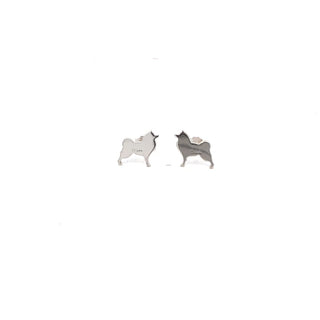 Pomeranian Dog lobe earrings