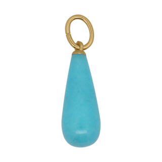 Charm Goccia Giada Sky
