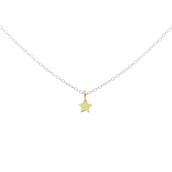 Girocollo stella catena con vernice - ORO 18KT