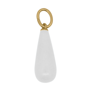 Charm Goccia Giada White