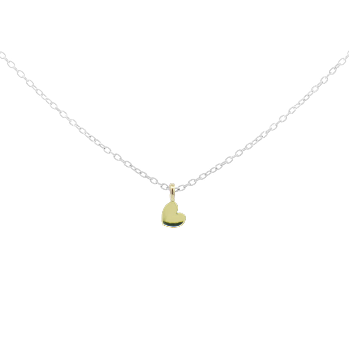 Choker with heart and painted chain - ORO 18KT