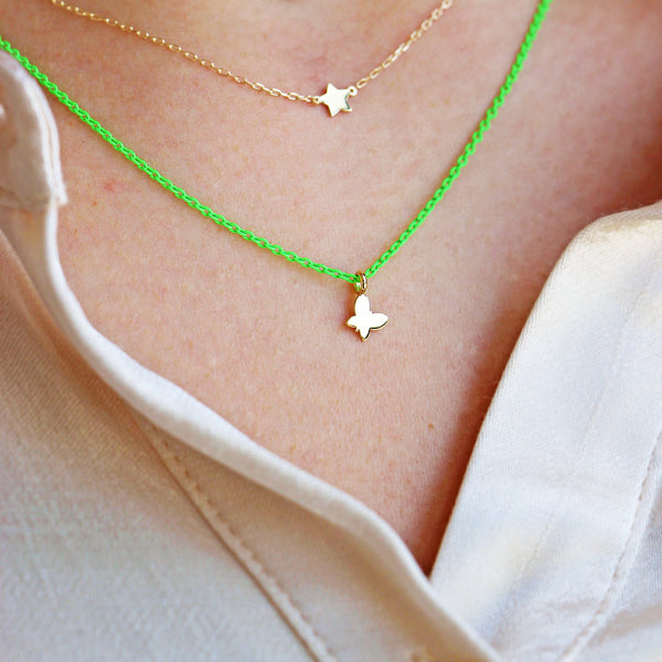 Collana con ciondolo a forma di fulmine in oro bianco 18 carati con Collana con ciondolo a forma di fulmine in oro bianco 18 carati con