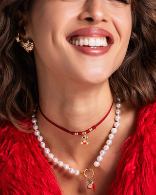 Pearl Choker with Circle Closure