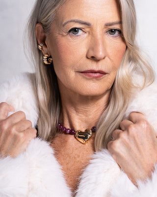 Collana Girocollo Catena Oro Giallo 18kt Con Pietre Di Colore Verde Smeraldo E Ciondoli Charms Cuoricini - Foto 10