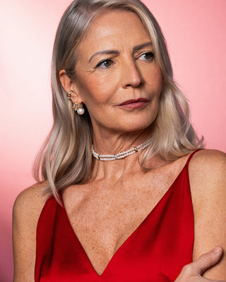 Gargantilla elastica triple elipse