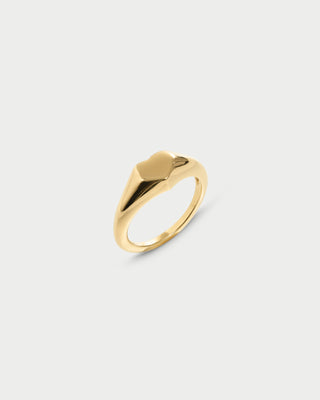 Heart signet ring