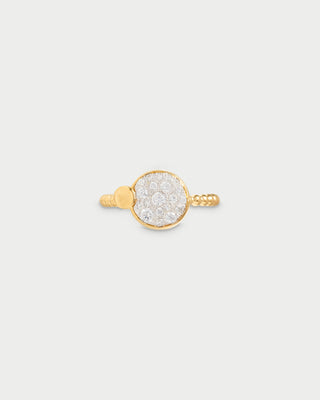 Anello cerchio pavè oversized e cerchio piccolo - STARDUST TEN