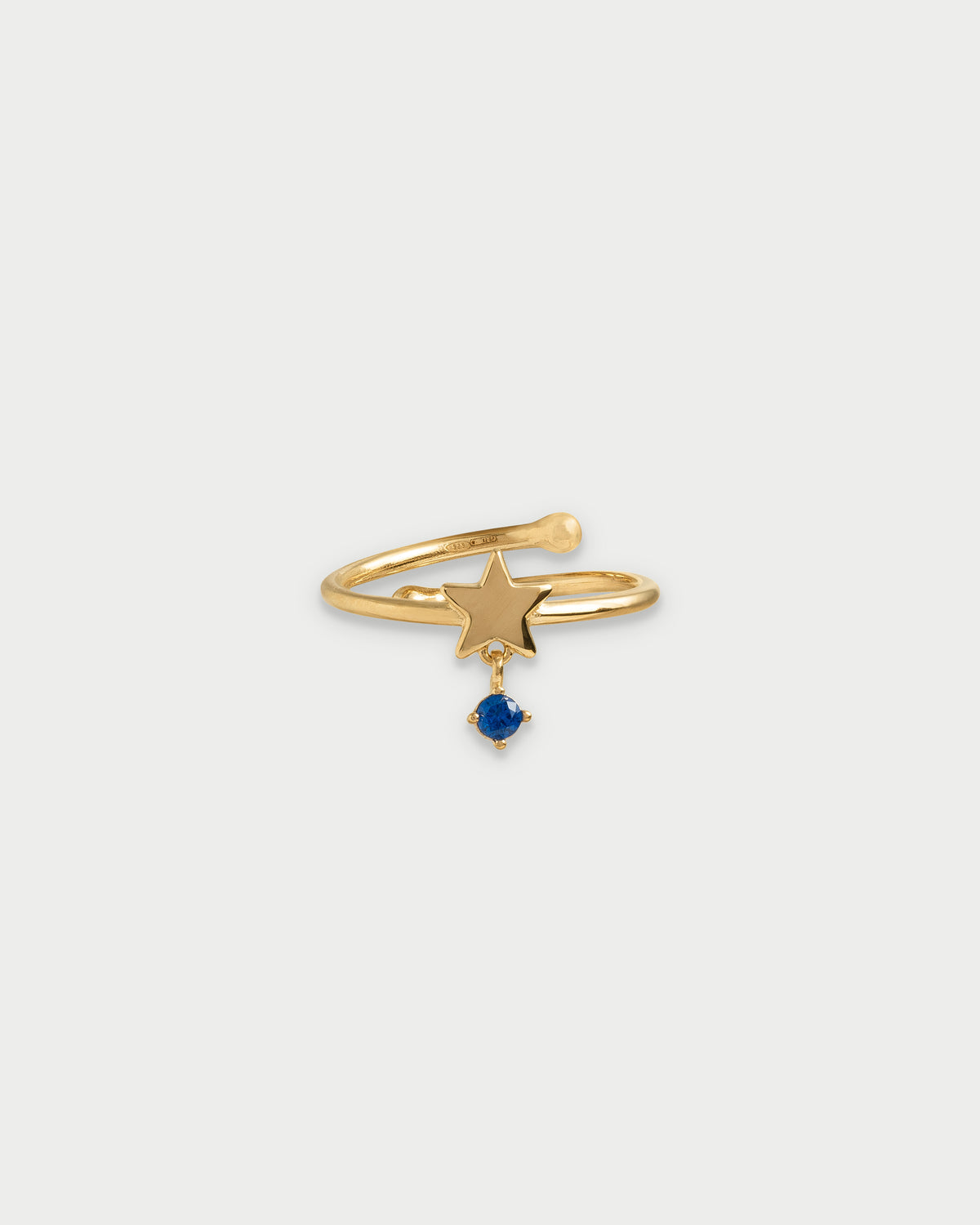 Star and light point line ring