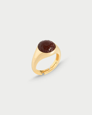 Anillo chevalier en forma de círculo choco