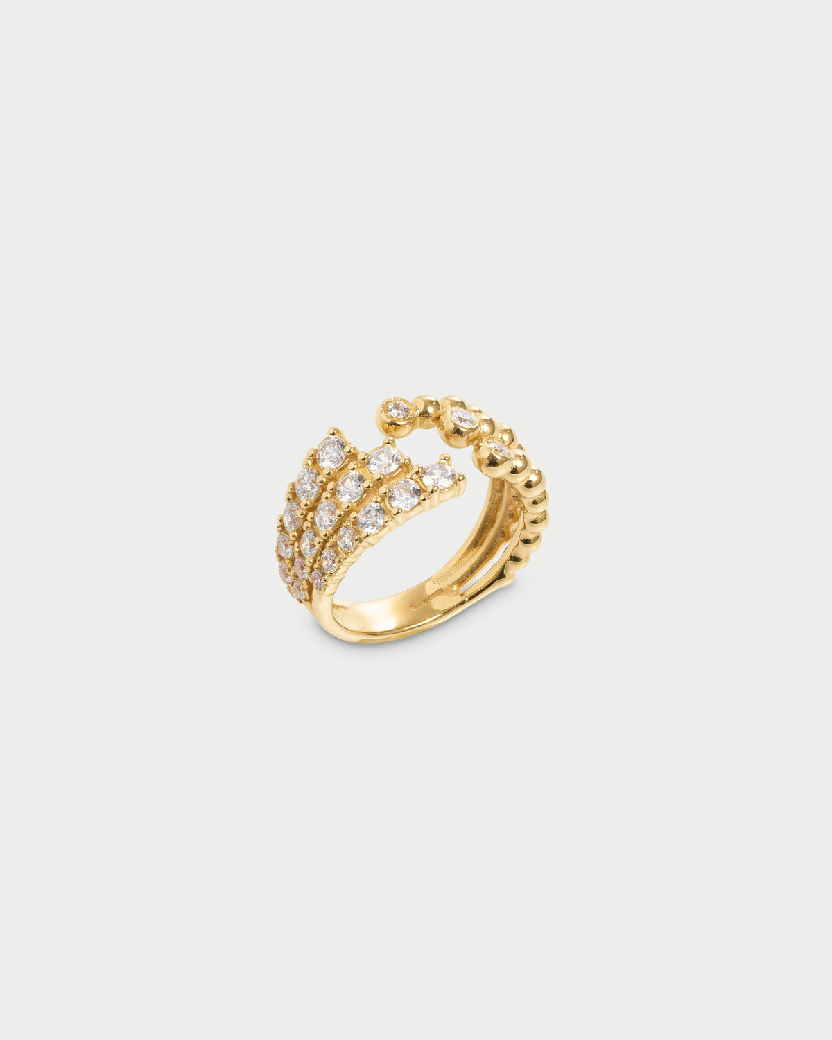 Athena royale three-strand ring