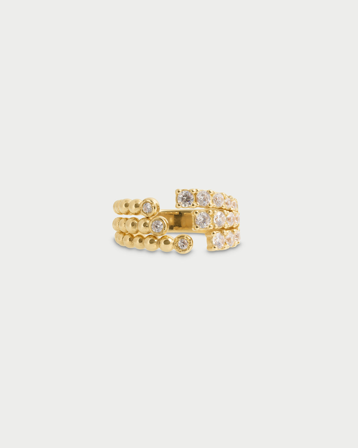 Athena royale three-strand ring